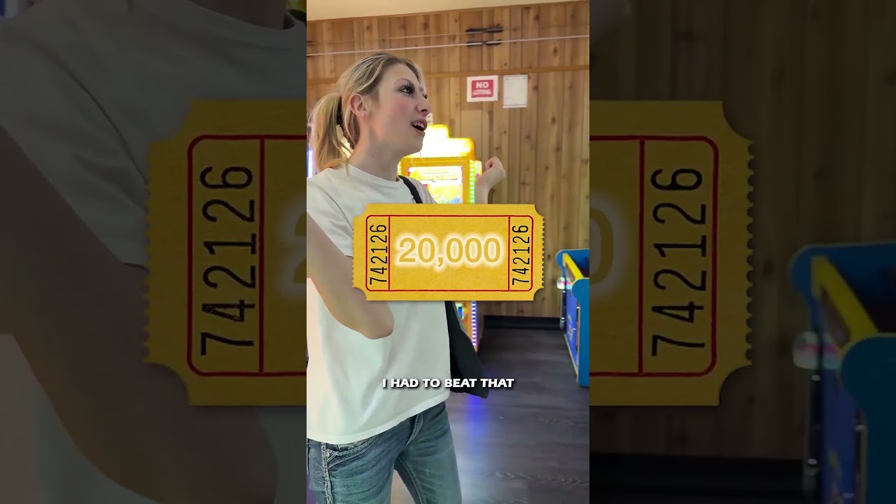 Who Can Win the Most Tickets at Skeeball? #shorts