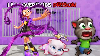 Talking Tom plays: LILY LOVEBRAIDS PRISON RUN IN ROBLOX (OBBY) - My Talking Tom and Friend #Roblox screenshot 2