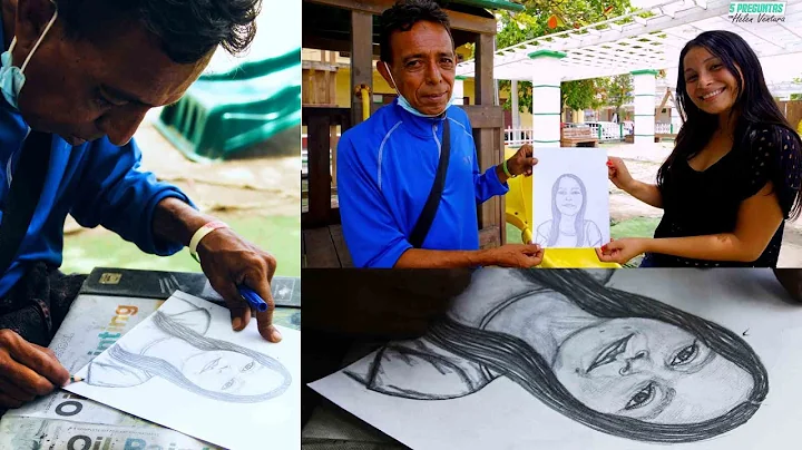 Olman Raudales: el artista de retratos a lpiz en L...