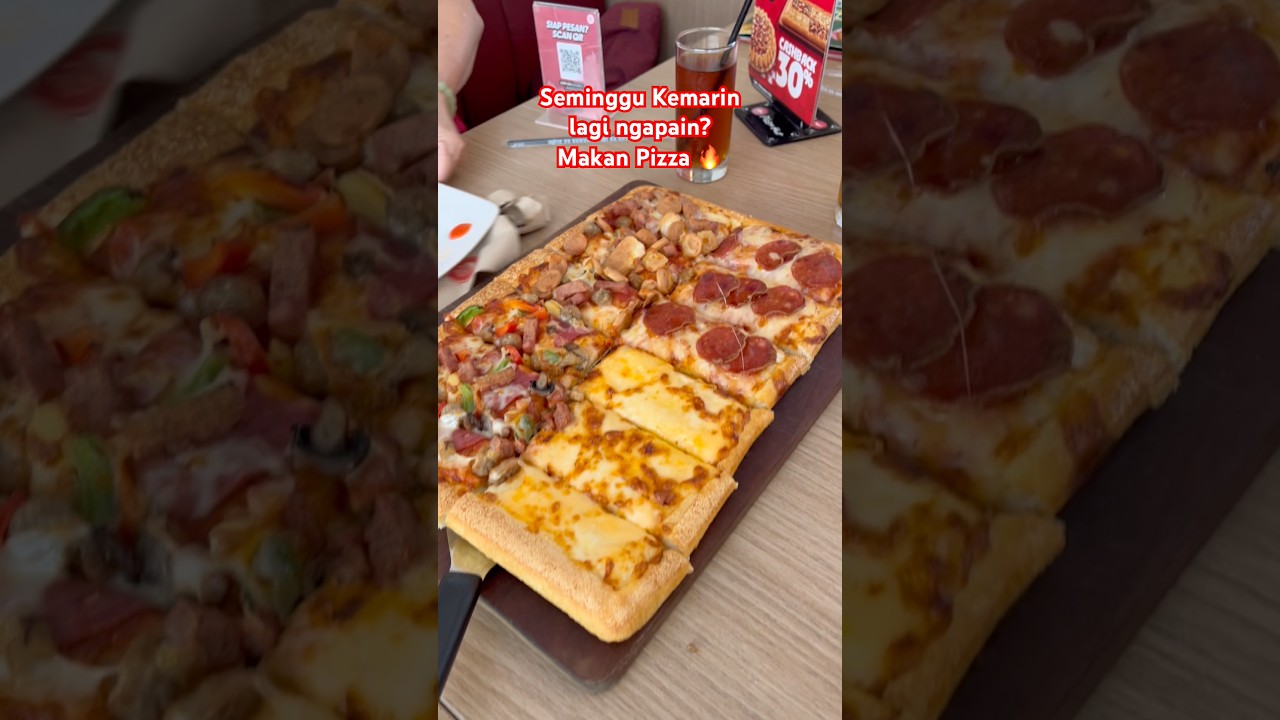 Seminggu Yang Lalu Ngapain? Lebaran sambil makan pizza pake promo paket 🔥 Makan bareng keluarga nih
