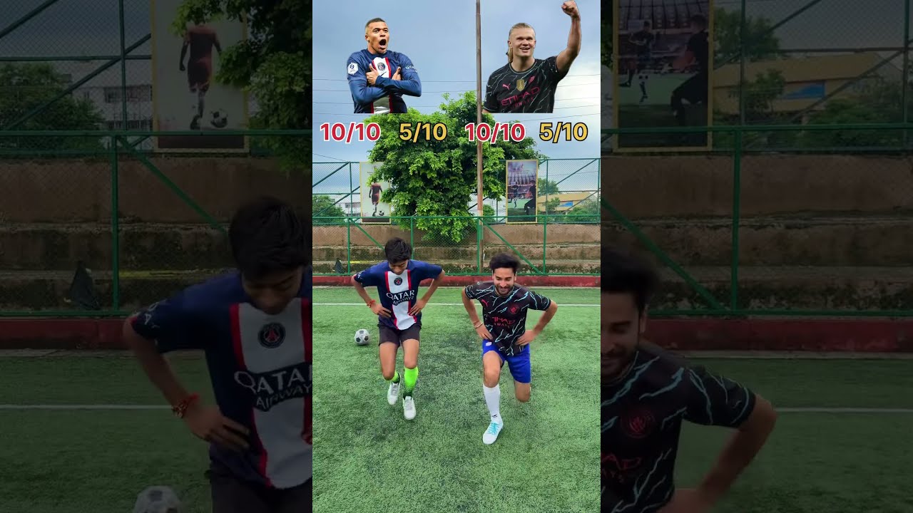 Mbappe Vs Haaland Side Touch Lunge Challenge Who Wins This Battle Football
