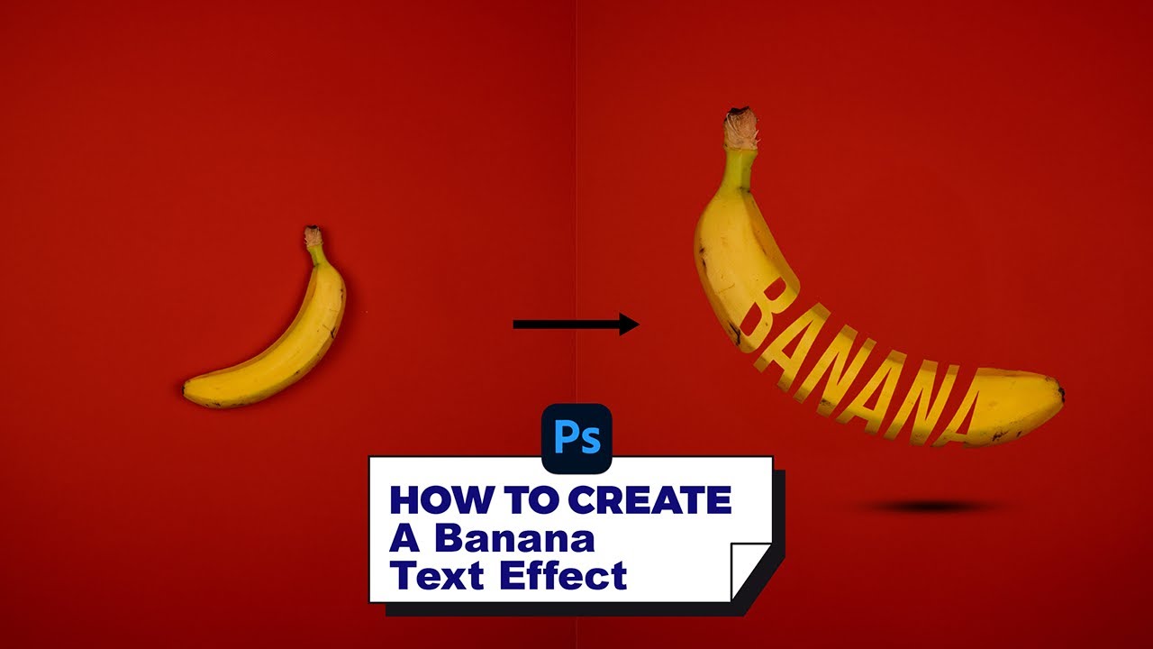 Photoshop Tips Tricks Tools | How To Create Banana Text Effect | Beginners 101