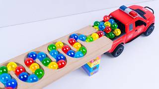 Marble Run ☆ HABA Track Race – Fast Trucks, Fire Truck, Ambulance & Vehicles