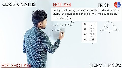 in fig the line segment XY is parallel to the side AC of ∆ABC and divides the triangle into two