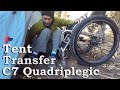 Tent Transfer - C7 Quadriplegic