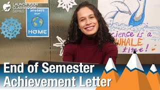 End of Semester Achievement Letter - Classroom Strategy