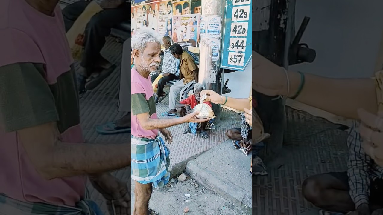 Giving Food To Poor People | Helping Poor People | Poor People 