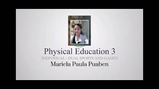 PE3 Dual/Individual Sports  - Badminton