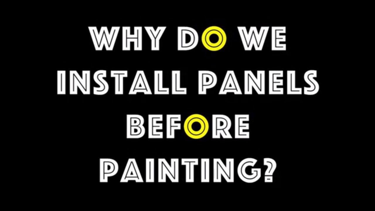 Classic Car Restoration - Why do we install body panels before painting
