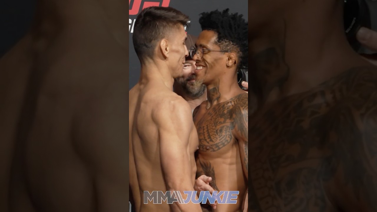 Mario Bautista vs. Vinicius Oliveira final faceoff for UFC Vegas 113 main event