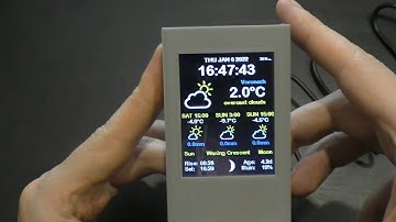 How to make a weather station with a color display