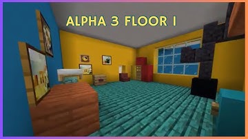 Minecraft Tutorial: How To Make Hello Neighbor Alpha 3 Floor 1! (Interior Part 1)