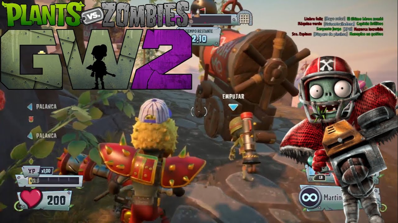 PLANTAS VS ZOMBIS GARDEN WARFARE 2 jardines y cementerios - YouTube