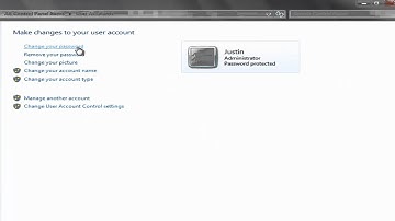How to change a user password - Windows 7