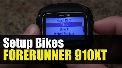 Garmin Forerunner 910XT - How to Setup Bike Profile