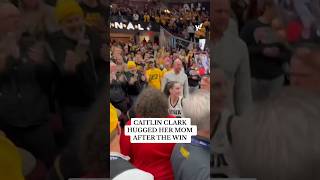 #CaitlinClark made sure to find her #mom before celebrating #Iowa’s win in the #FinalFour
