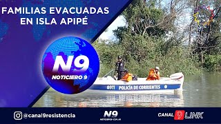 FAMILIAS EVACUADAS EN ISLA APIPÉ