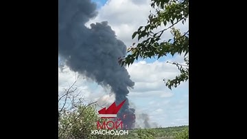 Video of explosions on Russian ammunition storage in Sorokyne