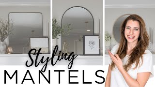 HOW TO STYLE A FIREPLACE || FIREPLACE MANTEL STYLING || TIPS & TRICKS || 2024