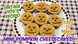 Pumpkin Mini Cheesecakes - Super Easy Dessert Recipe - Vintage 1970's with Vanilla Wafers by Grandma Feral 1,491 views 5 months ago 10 minutes, 2 seconds
