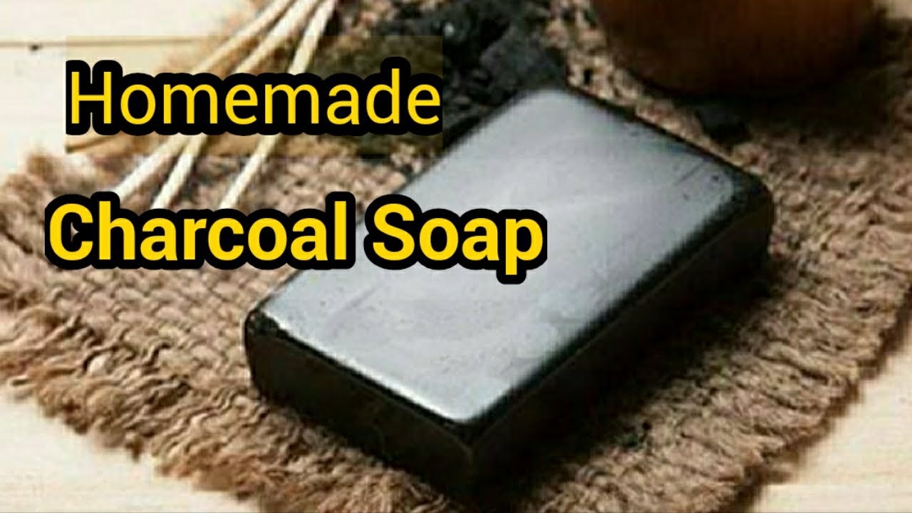 Charcoal soap for healthy and radiant skin DIY homemade soap soap