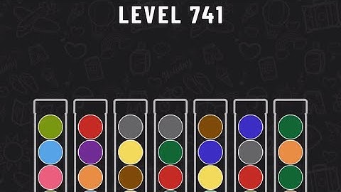 Ball Sort Puzzle Level 741 #ballsortpuzzle #ballsortpuzzlegameplay #puzzlegame #mobilegames