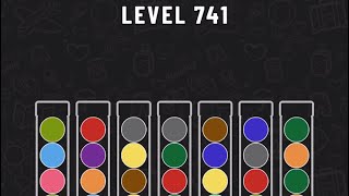 Ball Sort Puzzle Level 741 #ballsortpuzzle #ballsortpuzzlegameplay #puzzlegame #mobilegames