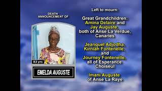 Emelda Auguste ~ Long Obituary