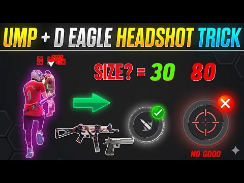 Desert Eagle Headshot Trick | Ump Aim Lock Trick 🎯 | Free Fire Mein Headshot Kaise Mare