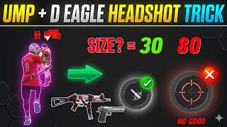 Desert Eagle Headshot Trick | Ump Aim Lock Trick 🎯 | Free Fire Mein Headshot Kaise Mare