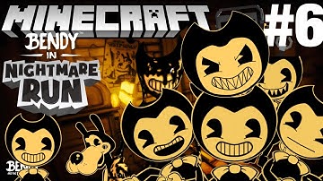 Bendy in Nightmare Run in Minecraft Part 6 - Map Showcase