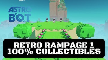 Astro Bot Retro Rampage 1 100% Collectibles Guide | (Gorilla Nebula) Full Completion