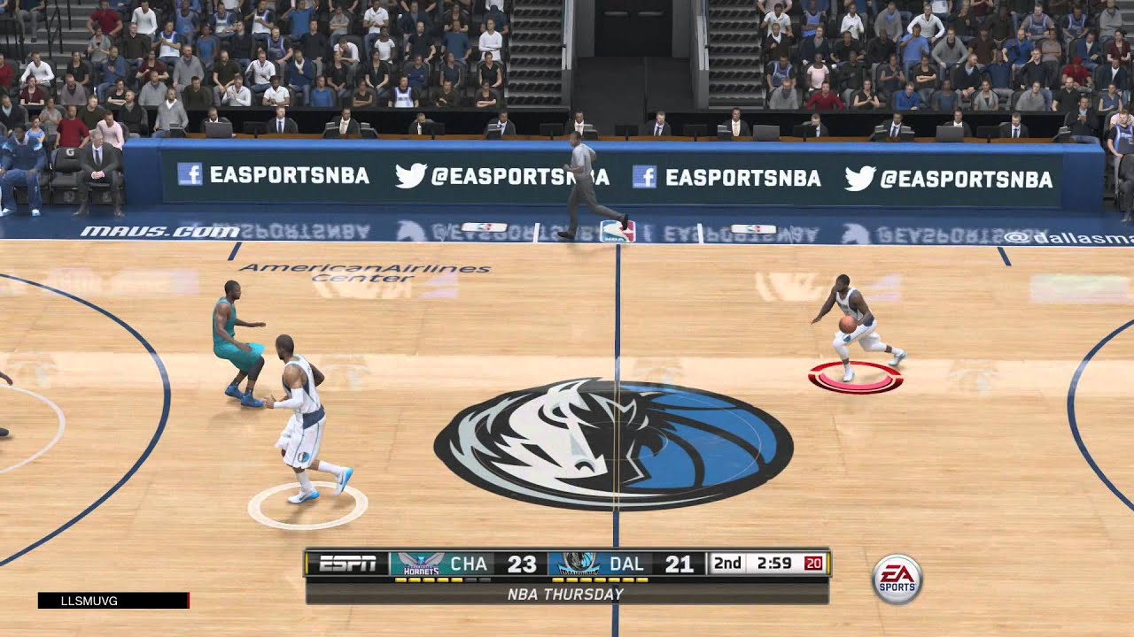 NBA LIVE 15 on XB1 Mavericks v Hornets gameplay