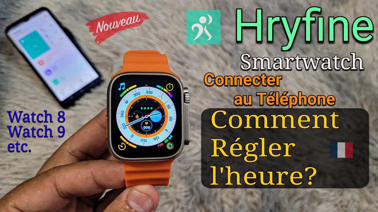 Montre Connectée Hryfine | Comment Connecter au Téléphone et Régler l