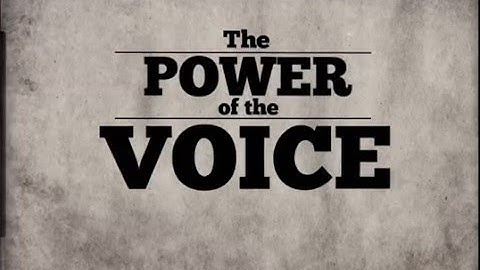 The Power of the Voice Title sequence - Video Design Assignment 1