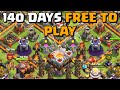 140 DAYS FREE TO PLAY IN 2025! | More Hero Upgrades! | TH11 | Clash of Clans