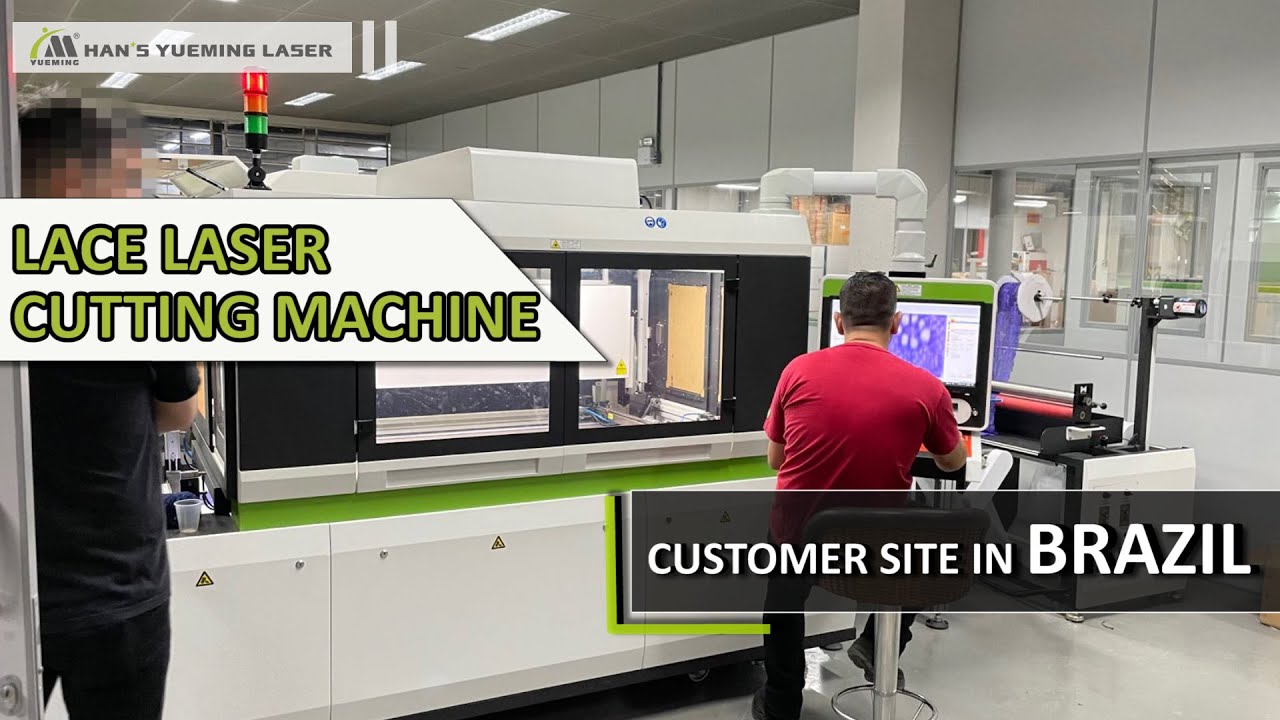 Customer site in Brazil:Lace Laser Cutting Machine CMA1206C-DFV-A - YouTube