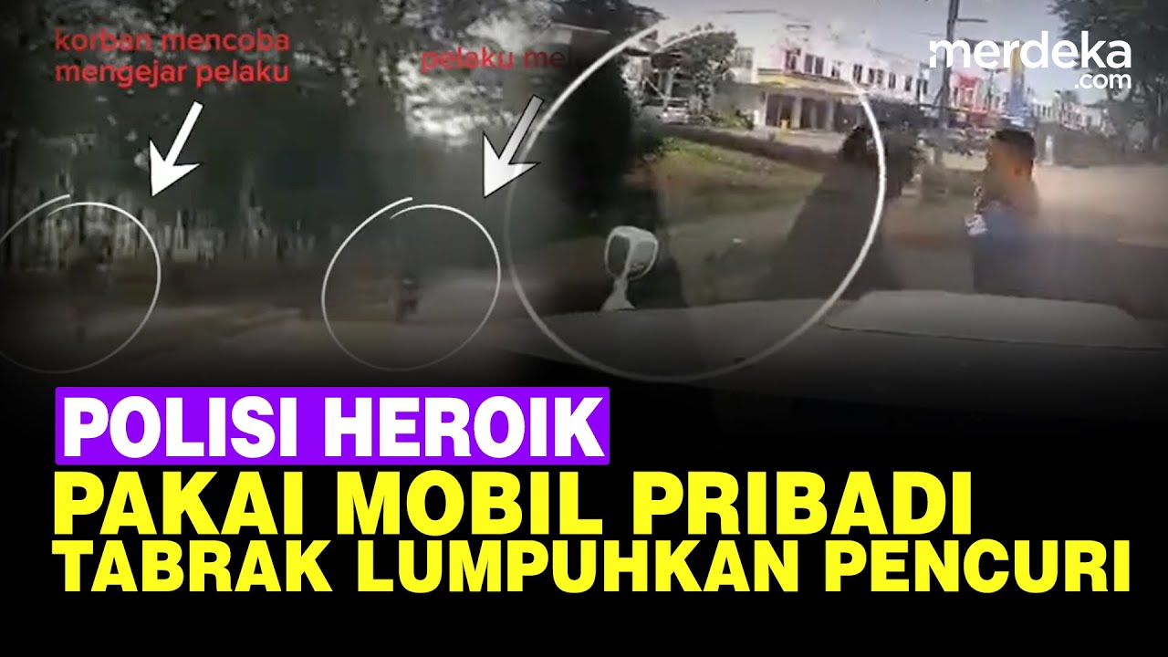 Heroik Aksi Aipda Fahmi Pakai Mobil Pribadi Tabrak Pencuri Modus Tukar Uang Palsu