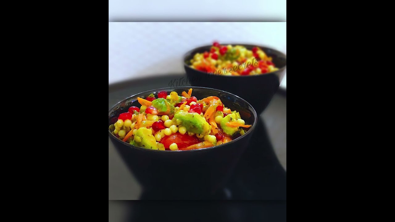 "Couscous Salad With Pomegranate & Homemade Dressing " YouTube