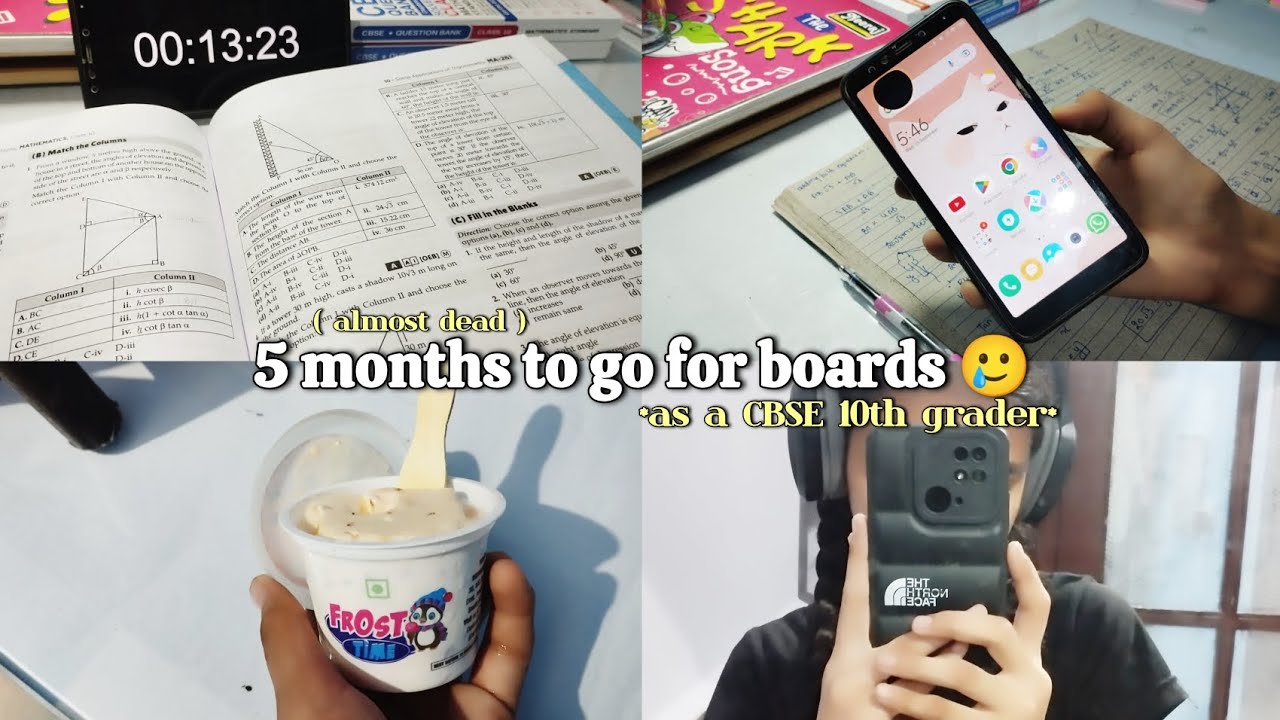BOARDS FEAR 😨 !! as a CBSE 10th grader 🫶🏻 | class 10 study vlog ...
