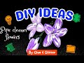 Pipe Cleaner Flowers DIY | Glue & Glitter | 🌼💐🪻 | Hand Made | Craft #diy #flowers #craft