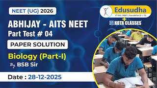 Biology (Part-I)| Abhijay AITS | PT 04| BSB Sir |