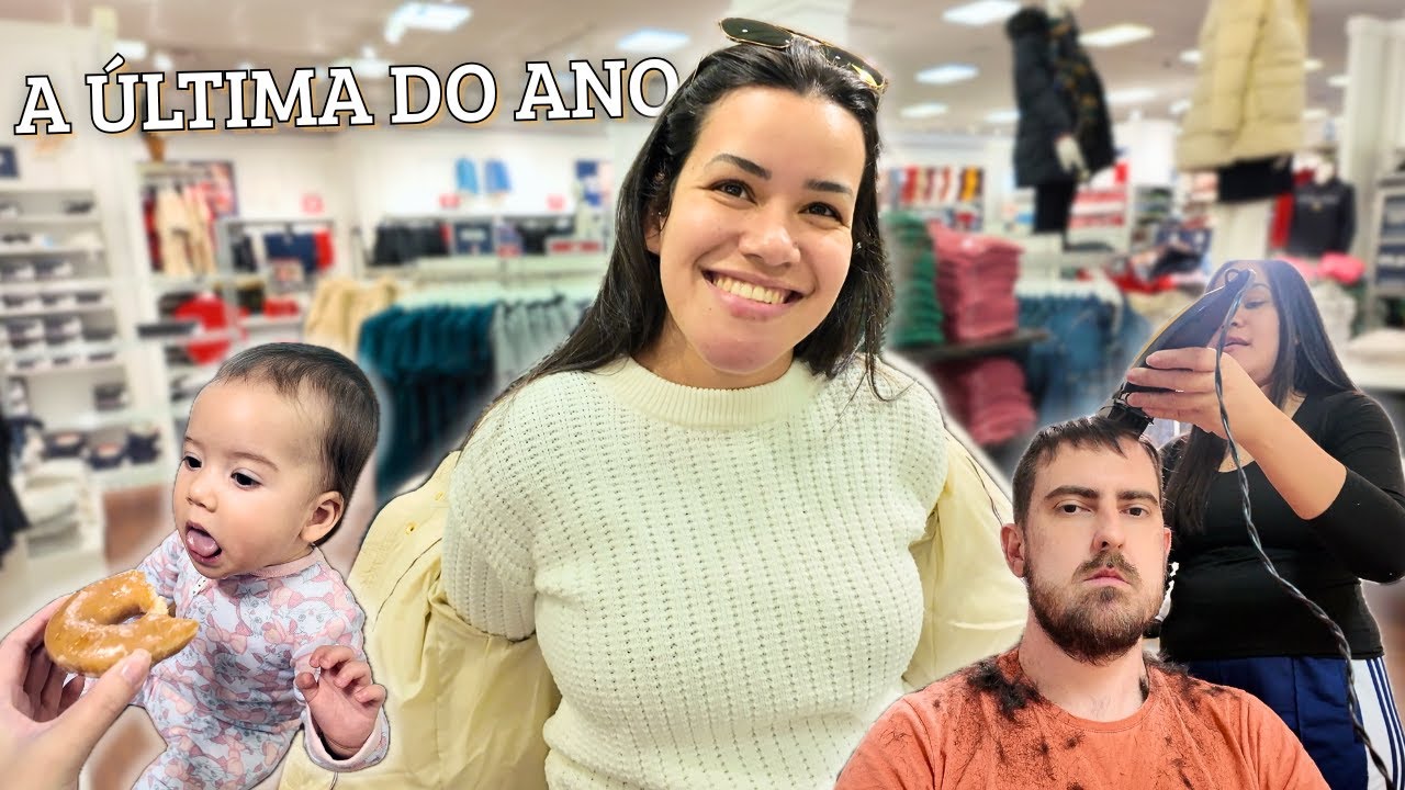 Última comprinha do ano, raspei o cabelo do marido, vida de mãe 🫶