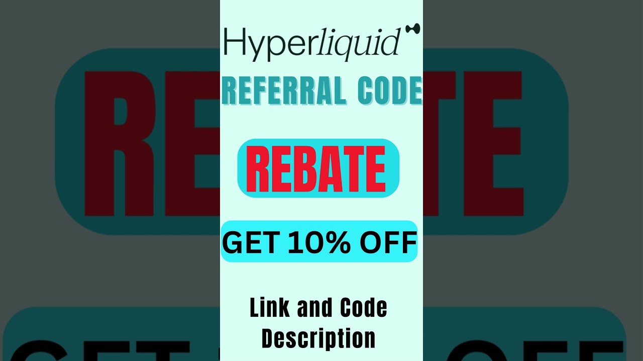 Hyperliquid Referral Code [REBATE] – Get 10% Off On Trading Fee
