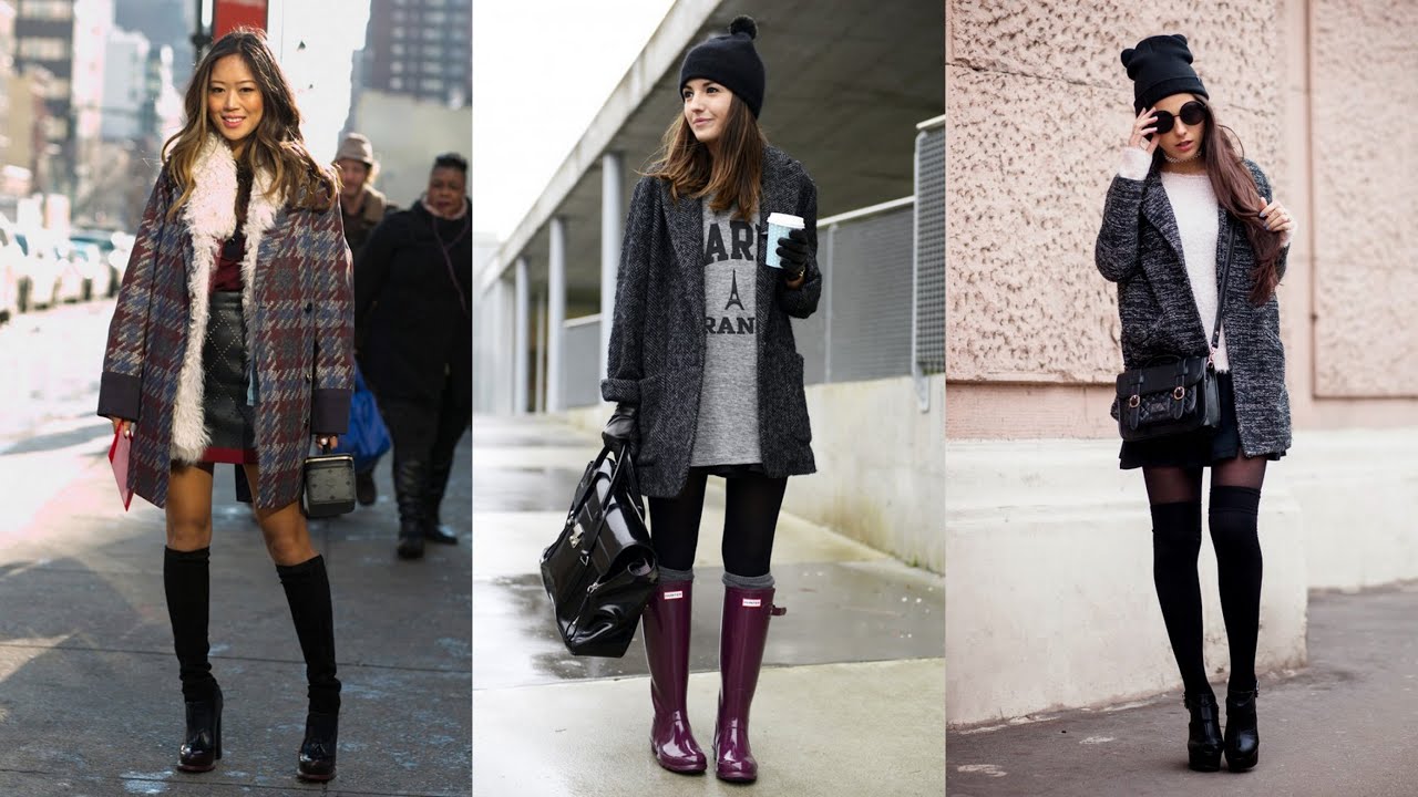 knee high socks and sneakers