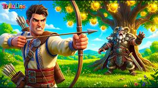 The Mighty Prâslea and the Golden Apples 🍎 Full Story for Kids | Fairy Tales | TriluLino