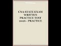 cna state exam written Practice Test 2026 Practice video