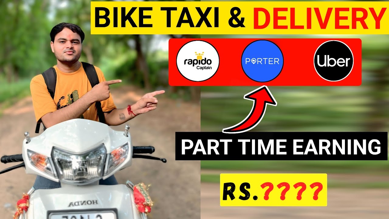 Rapido Porter Uber Earning Part Time 🔥🤑 Bike Taxi & Delivery | Part Time Earning | Ahmedabad 2025