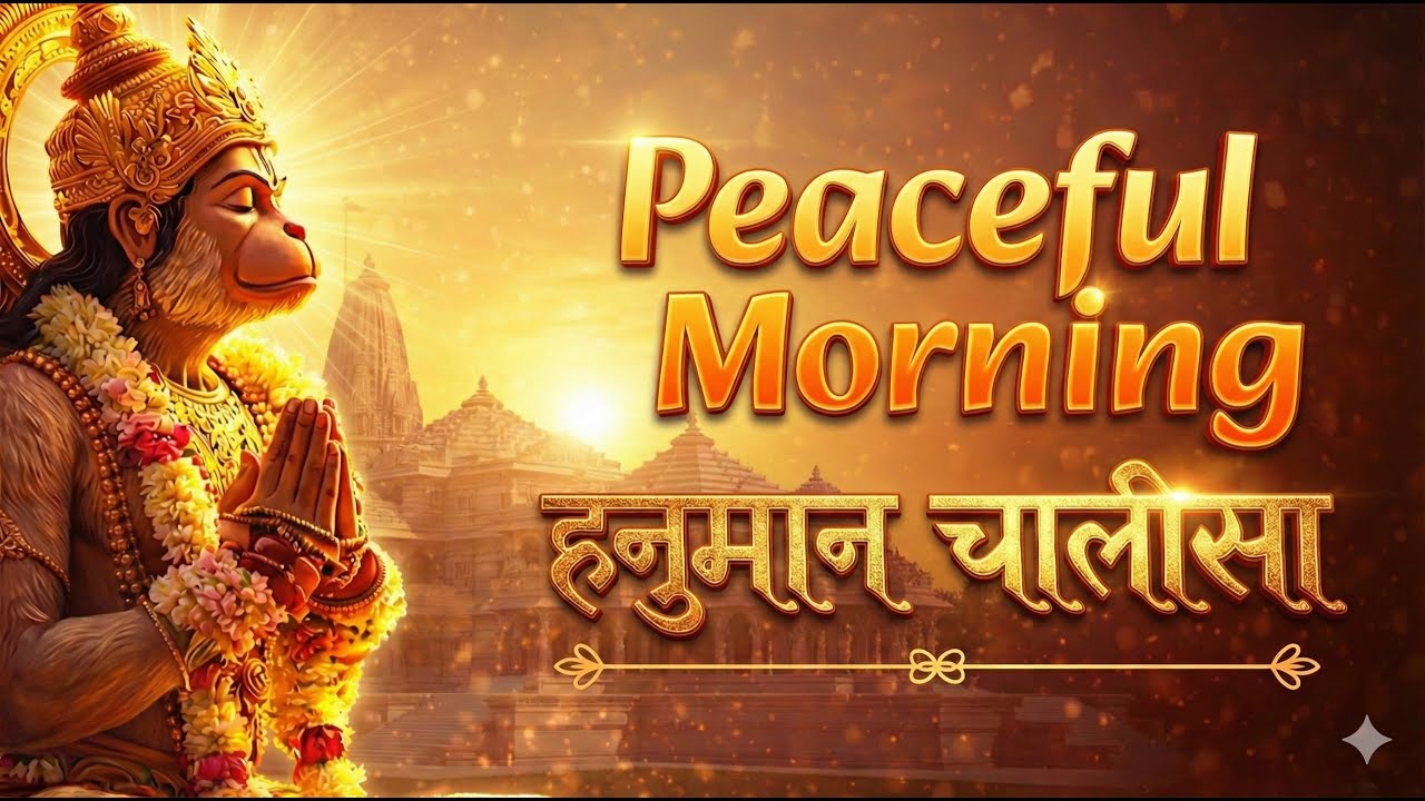 HANUMAN CHALISA – A Divine Healing Prayer 🕉️ | Peace • Protection • Positivity | हनुमान चालीसा