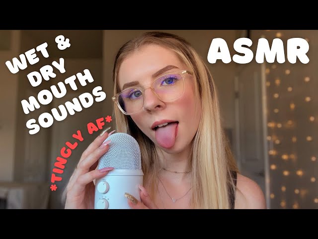 ASMR | FAST & AGGRESSIVE PURE WET & DRY MOUTH SOUNDS  (Trigger Words + Hand Sounds & Hand Movements)